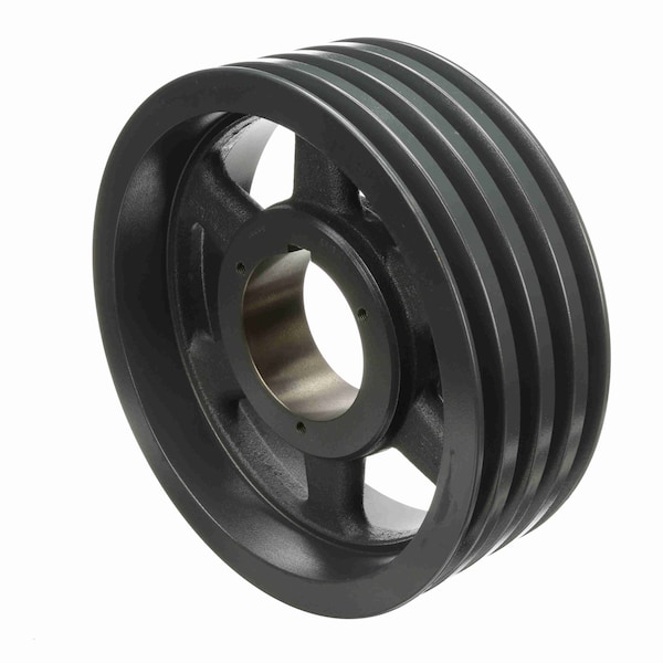 4 Groove Cast Iron Bushed Bore Multiple Variable Pitch Sheave, 4MVB124R